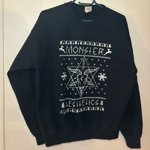 Monster Aesthetics from Warped Tour ugly Christmas sweater sweatshirt goth emo